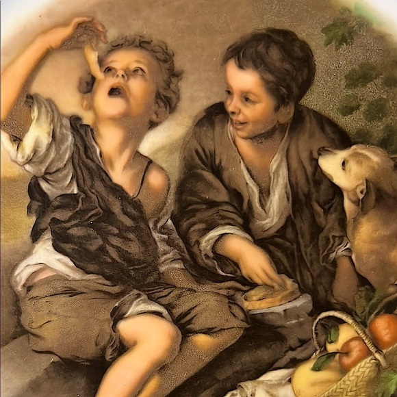 Vintage Echt Cobalt Inglasur Plate – Bartolomé Esteban Murillo, Arzberg Germany - Picture 12 of 15